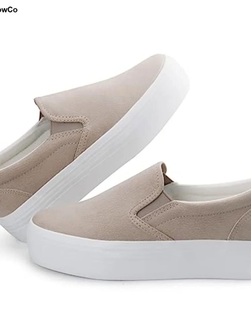 Women's Slip-On Platform Loafers Faux Leather Comfortable Casual Shoes